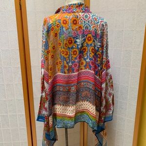 Colorful kimono wrap